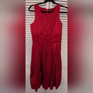 Plenty by Tracy Reese Vibrant Red Midi Dress Size 6